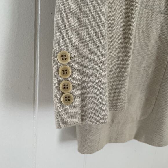 Valentino Neiman Marcus Blazer 37R Linen Cotton Classic Fit Mens Sport Coat - Picture 11 of 16